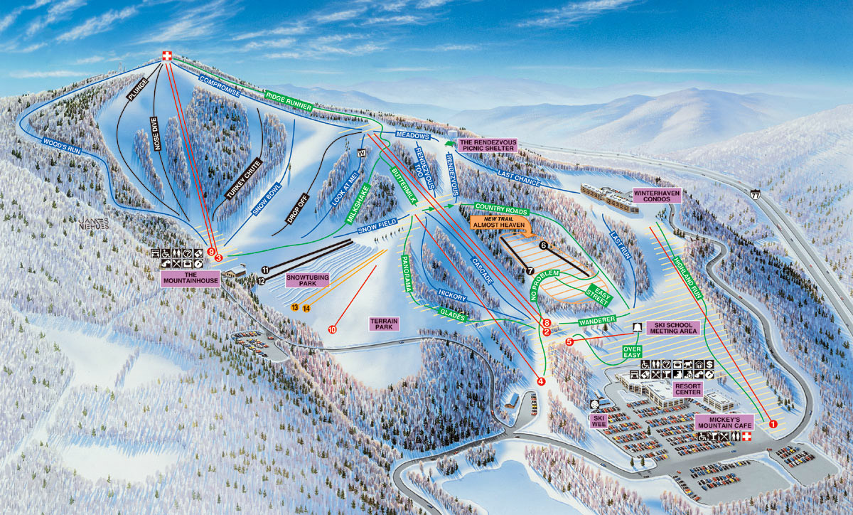 Charlotte Nc Airport >> DCSki Resort Profile: Winterplace Charlotte Nc Airport >> DCSki Resort Profile: Winterplace