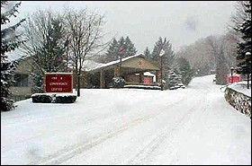 Hidden Valley Resort received some natural snow Monday.