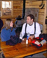 Located at the base of the Western Territory, Arbuckle's Cabin warms you with a wood-burning stove and a hearty bowl of stew.