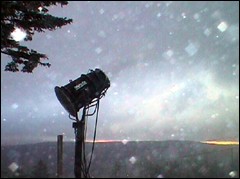 Snowshoe began testing its  snowmaking system today as temperatures dipped below zero. The  resort also received 2 inches of natural snowfall.
