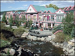 Main Street of Breckenridge  is packed with dozens of shops, restaurants, and pubs. Aprés  ski lasts year-round.