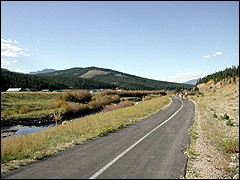 A well-maintained, paved trail connects Breckenridge with Frisco. But it doesn't stop  there - after Frisco, it shadows I-70 all the way to Vail, crossing  the Continental Divide.