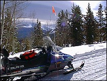The Winter Park Tour Center features daily backcountry snowmobile rides.