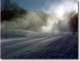 Virginia's  Homestead Resort has two trails open, with an average base depth  of 8-16 inches.