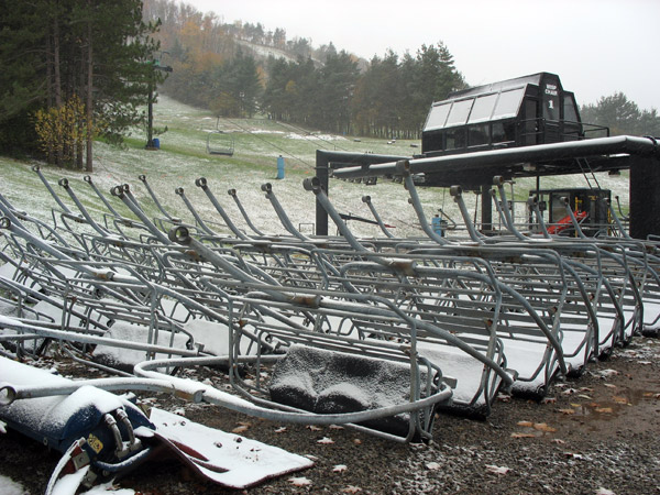 According to Wisp's Lori Epp, the flurries started before dawn.
