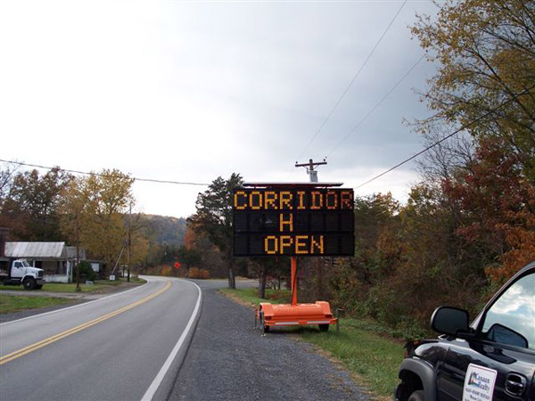 Canaan Realty's Laura Reed drove on the new section on Sunday, October 23.  