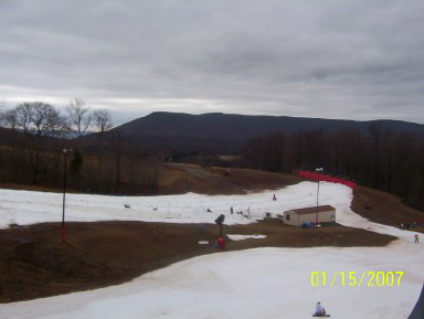 Despite the recent warm weather, Canaan Valley Resort kept 7 runs covered with snow.