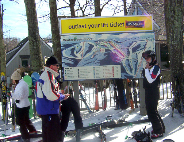 Tom and Michael help oversee the adaptive program at Wintergreen Resort.