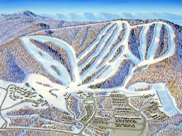 A preliminary version of the new map is shown above.  Next, annotations will be made to the map to show lifts and trails.