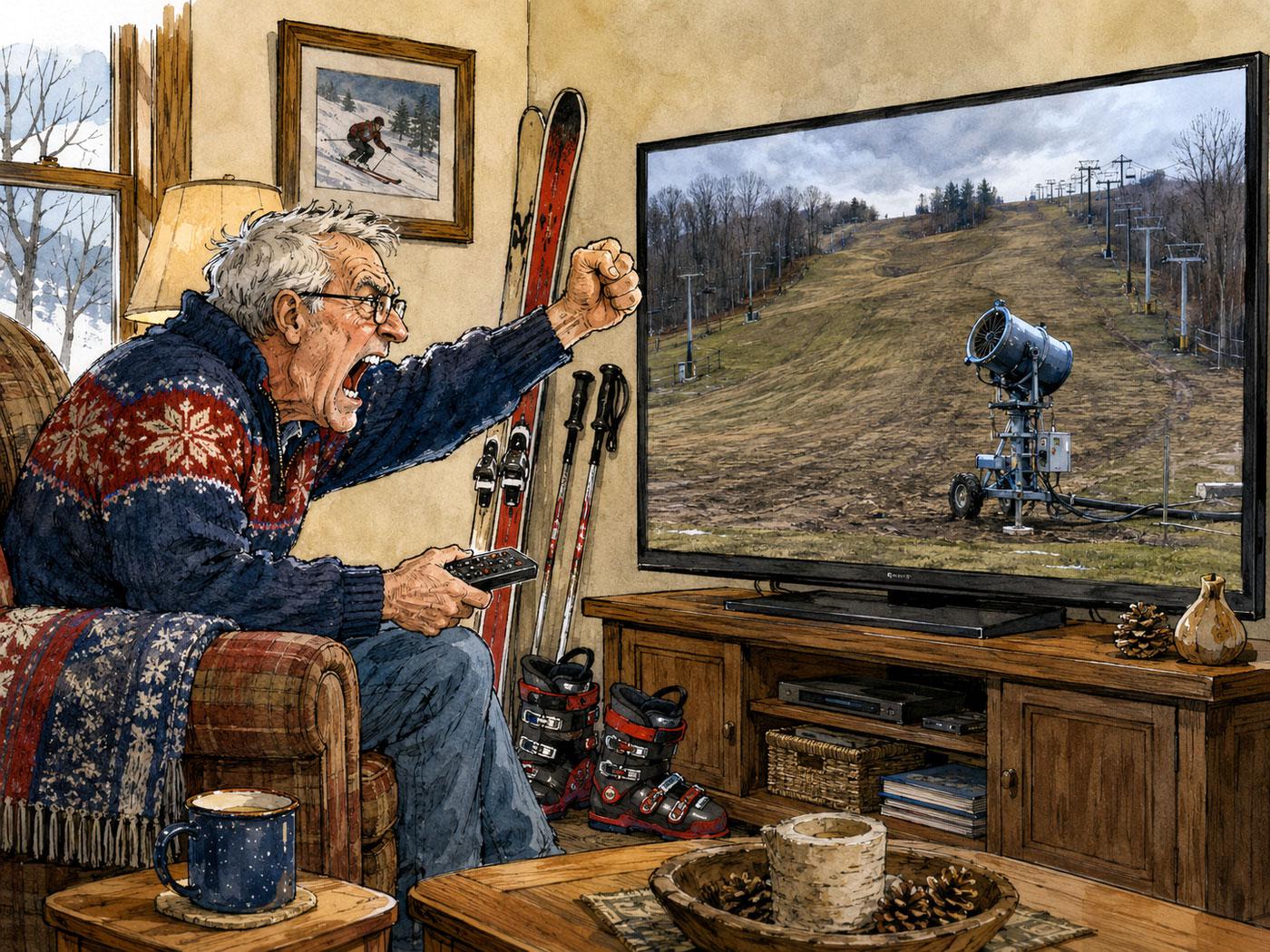 From our couches, we are all expert snowmakers. From our couches, we are all expert snowmakers.