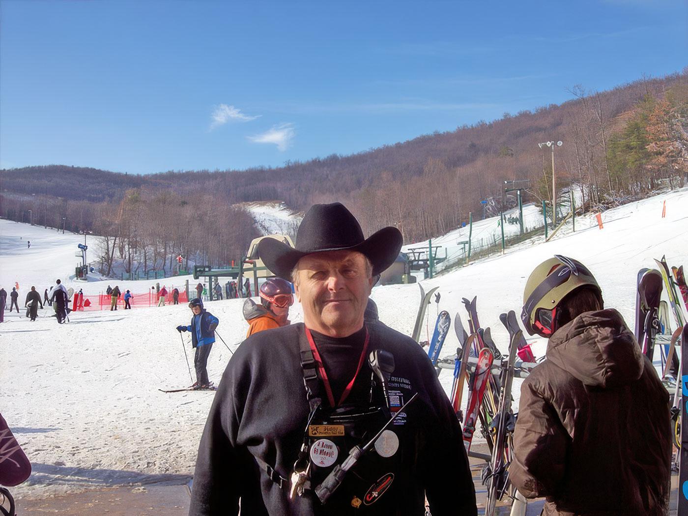 Buddy Hauk served as head of Mountain Hosts at Whitetail Resort. Here he is seen in December, 2008. Buddy Hauk served as head of Mountain Hosts at Whitetail Resort. Here he is seen in December, 2008.