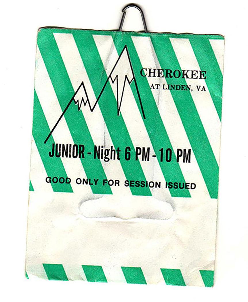 A lift ticket from Ski Cherokee, a Lost Ski Area from the Mid-Atlantic. A lift ticket from Ski Cherokee, a Lost Ski Area from the Mid-Atlantic.